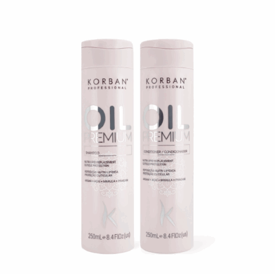 KORBAN Oil Premium šampūno ir kondicionieriaus rinkinys 2 x 250 ml