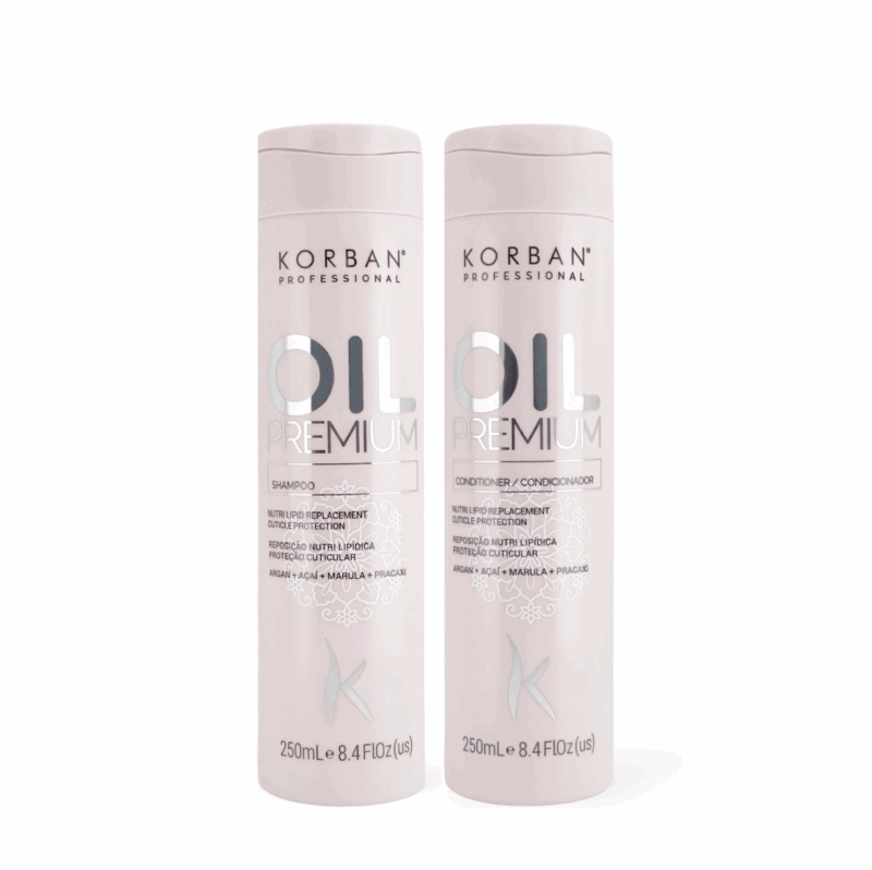 KORBAN Oil Premium šampūno ir kondicionieriaus rinkinys 2 x 250 ml