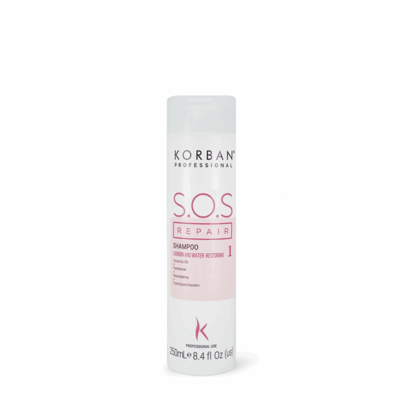 KORBAN SOS Repair Shampoo - gydomasis plaukų šampūnas 100 ml / 250 ml / 480 ml (Nr. 1) - Image 2