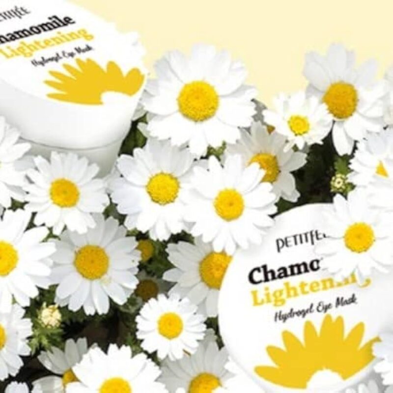 Petitfee  Chamomile Lightening Hydrogel Eye Mask –  šviesinamosios paakių kaukės 60vnt. - Image 5